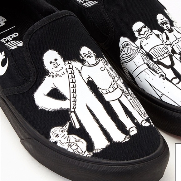 Adidas Collaboration with Star Wars Rallye slip on’s special edition sneakers - Picture 6 of 12
